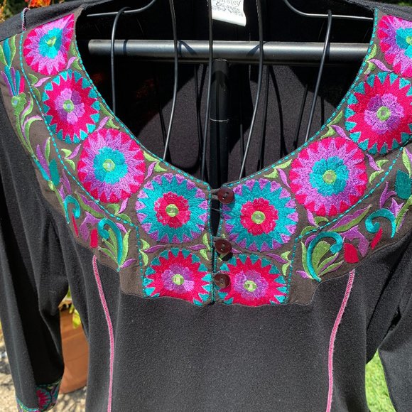 Parsley & Sage Tops Embroidered Parsley Sage Designer Blouse Xl Poshmark